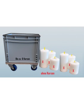 Transport-Lösung für 6 Kerzen