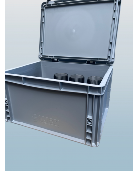 Transportbox mit Byamboo Teelichtglass
