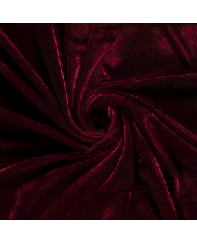 Samt 019 bordeaux rot
