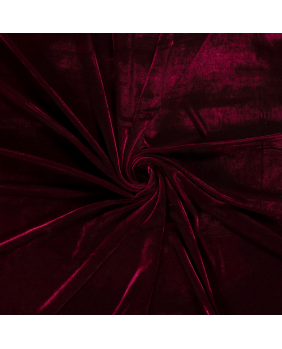 Samt 019 bordeaux rot