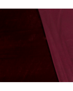 Samt 019 bordeaux rot