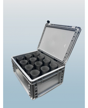 Transportbox mit Byamboo Teelichtglass