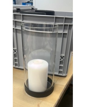 Glas Tube  mit Transportbox